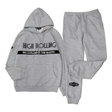 Trendy I'm Coming Hoodie and Pants (All Gray)